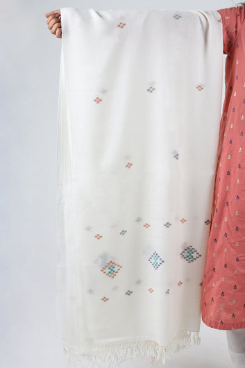 Swati Kadhi Handloom  Half White