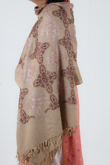 Swati Embroidery Wool French Beige